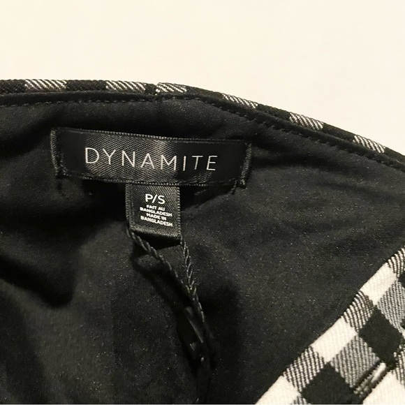 Dynamite Bengaline Sweetheart Bustier Black and White Women's Crop Top Small - Picture 13 of 16